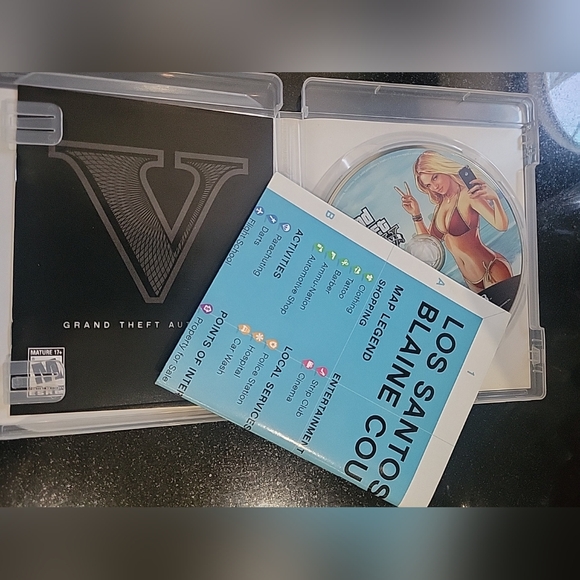 Grand Theft Auto V PS3 PlayStation 3 2013 With Map And Booklet GTA V - Picture 3 of 3